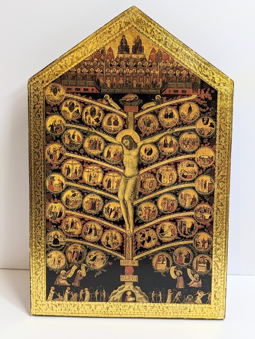 Tree Of Life By Pacino di Bonaguida Christian Wall Plaque, St Bonaventure,Assisi